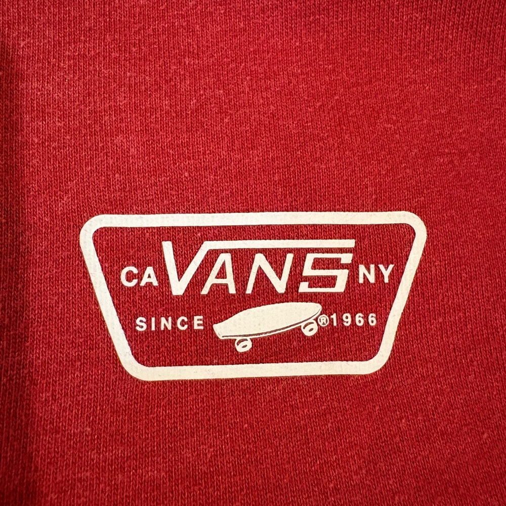 Vans Men's Bold Red Crewneck Hoodie